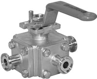 BV3S Multi-port 3-way Sanitary Stainless Steel Ball Valve