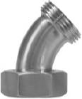 1" 45 Elb W/Pln/Thrd/Hex-304