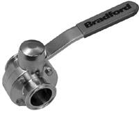 1" B5104, Viton, CxC, CCW to Open Push Handle